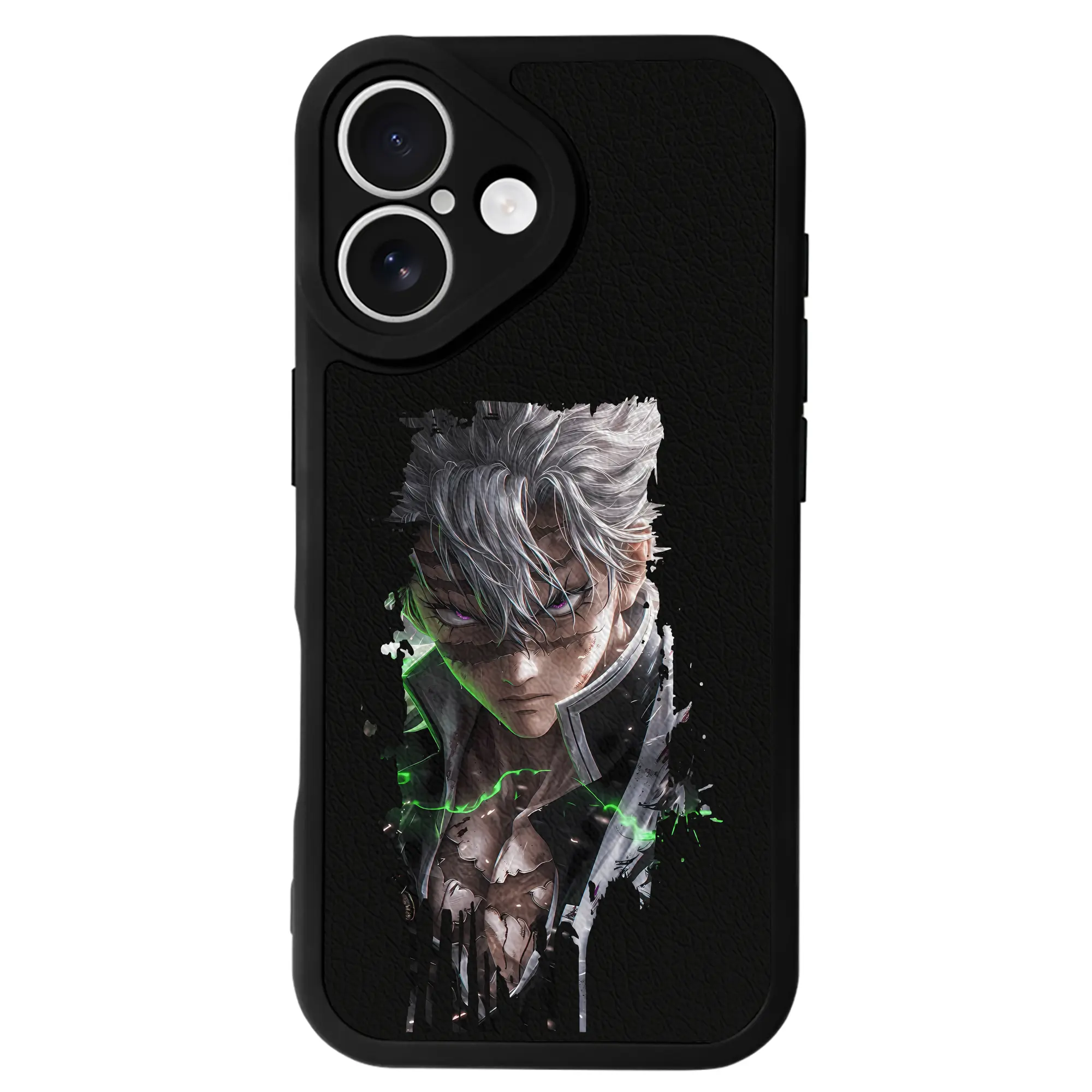 鬼滅の刃 グッズ,不死川 実弥 - IPhone 16シリーズ対応 ・ シリコンスマホケース ・ レザー調 ・ 高精度フィット ・ 耐衝撃 ・ ワイヤレス充電対応 ・ 精密カット